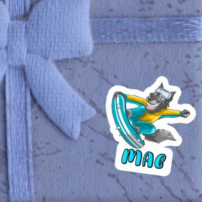 Snowboarder Sticker Mae Image