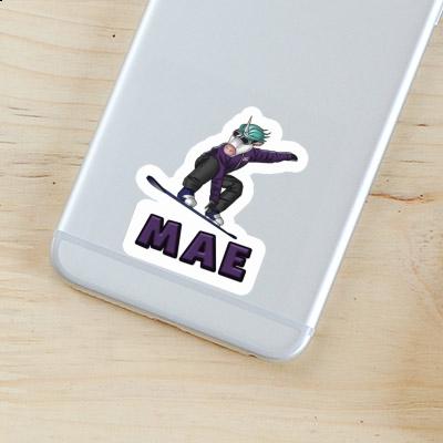 Mae Sticker Snowboarder Image