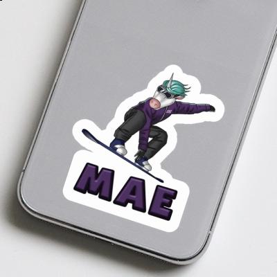 Autocollant Snowboardeuse Mae Laptop Image