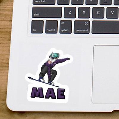 Mae Sticker Snowboarder Gift package Image