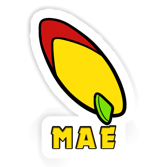 Sticker Surfboard Mae Notebook Image