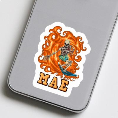 Sticker Surfer Mae Notebook Image