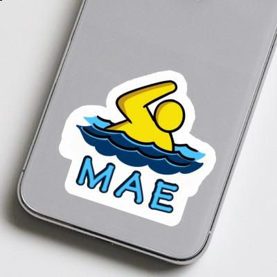 Mae Sticker Swimmer Laptop Image