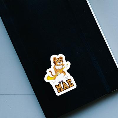 Sticker Mae Hockey Player Notebook Image