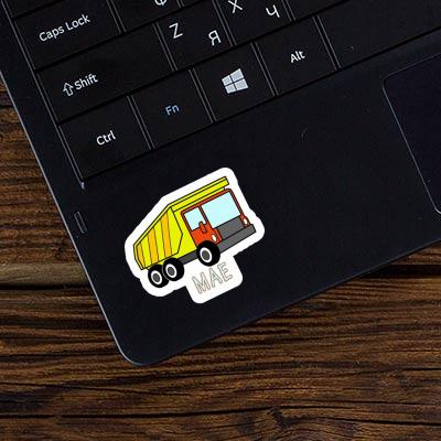 Sticker Mae Dump Truck Laptop Image