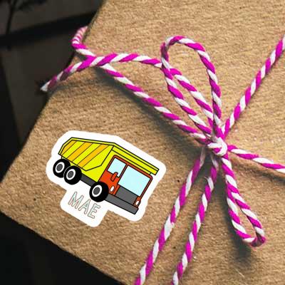 Sticker Mae Dump Truck Notebook Image