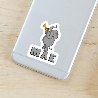 Sticker Trumpet Elephant Mae Laptop Image