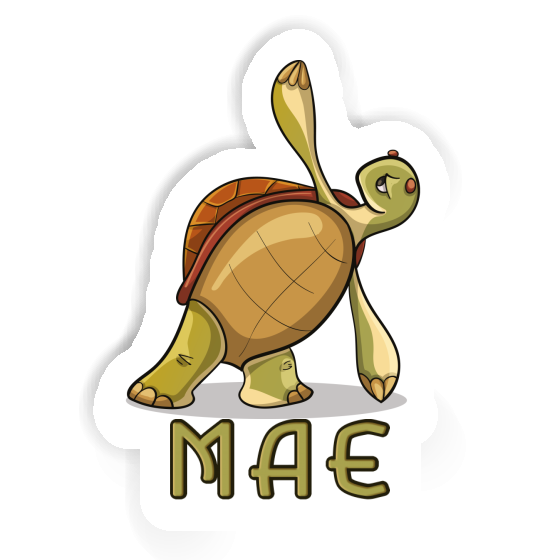 Sticker Yoga Turtle Mae Laptop Image