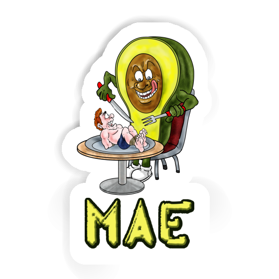 Avocado Sticker Mae Notebook Image