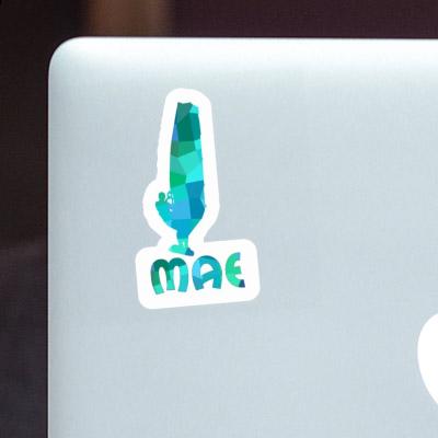 Mae Sticker Windsurfer Laptop Image