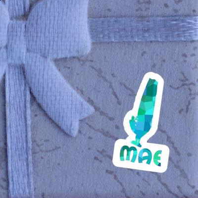 Mae Sticker Windsurfer Laptop Image