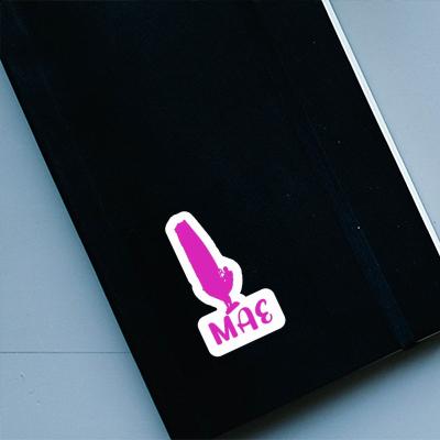 Sticker Mae Windsurfer Notebook Image