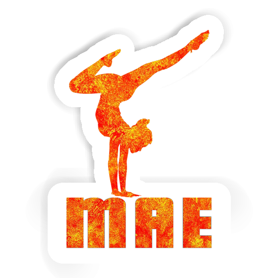 Mae Sticker Yoga Woman Notebook Image