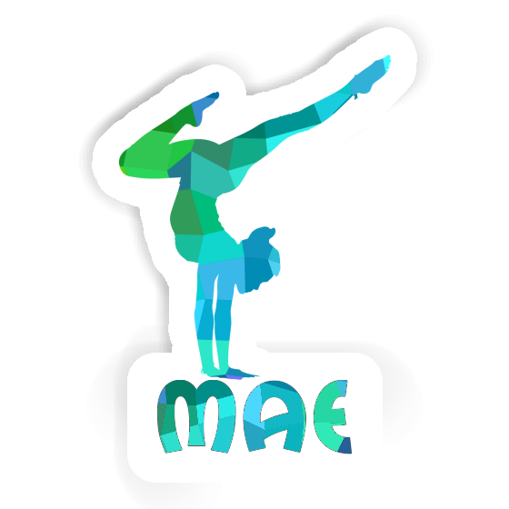 Sticker Yoga-Frau Mae Image