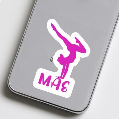 Mae Sticker Yoga Woman Image