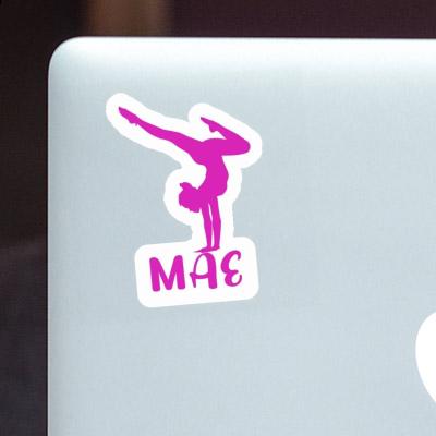 Mae Sticker Yoga Woman Notebook Image