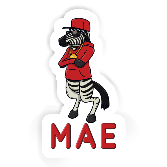 Mae Sticker Zebra Notebook Image