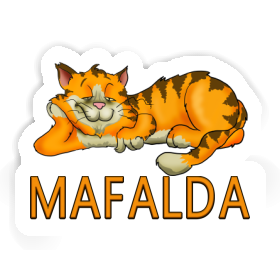 Sticker Mafalda Cat Image