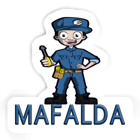 Aufkleber Elektriker Mafalda Image