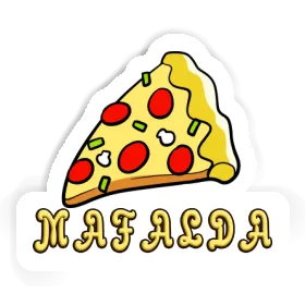 Sticker Mafalda Pizza Image