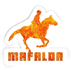 Sticker Mafalda Horse Rider Image