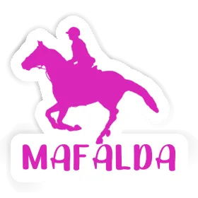 Mafalda Sticker Horse Rider Image