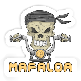 Sticker Mafalda Motorbike Rider Image