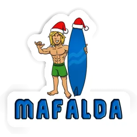 Sticker Mafalda Surfer Image
