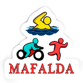 Autocollant Triathlète Mafalda Image
