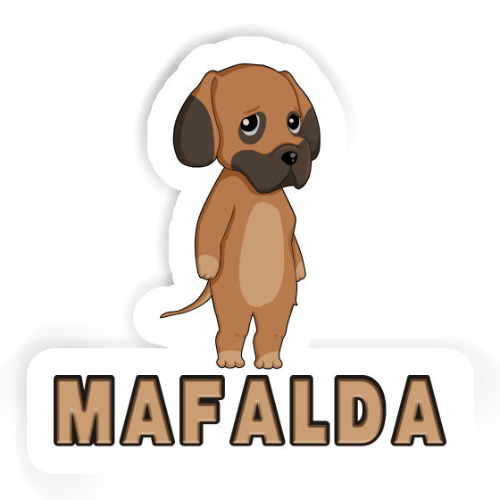 Sticker Mafalda Deutsche Dogge Notebook Image