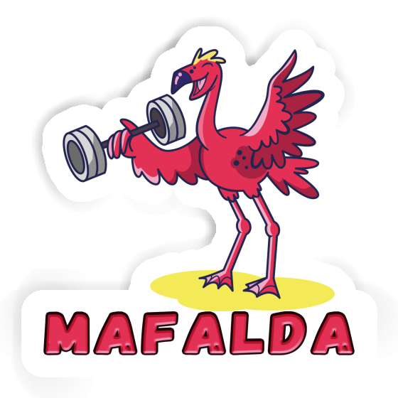 Autocollant Mafalda Haltérophilie Notebook Image