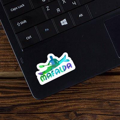 Mafalda Sticker Kayaker Laptop Image