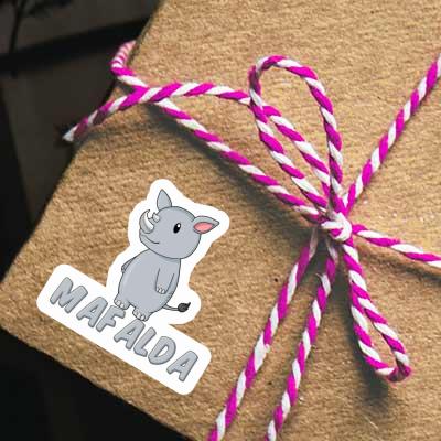 Sticker Mafalda Rhino Notebook Sticker Mafalda Rhino Notebook Image
