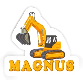 Sticker Magnus Excavator Image