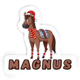 Christmas Horse Sticker Magnus Image