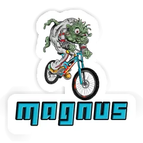 Magnus Sticker Downhill Biker Image