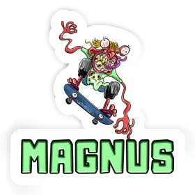 Aufkleber Magnus Skateboarder Image