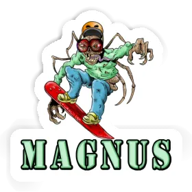 Magnus Sticker Snowboarder Image