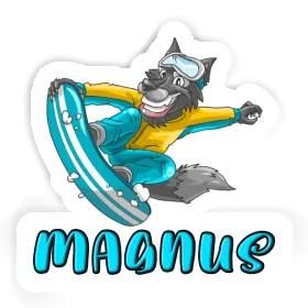 Autocollant Magnus Snowboardeur Image