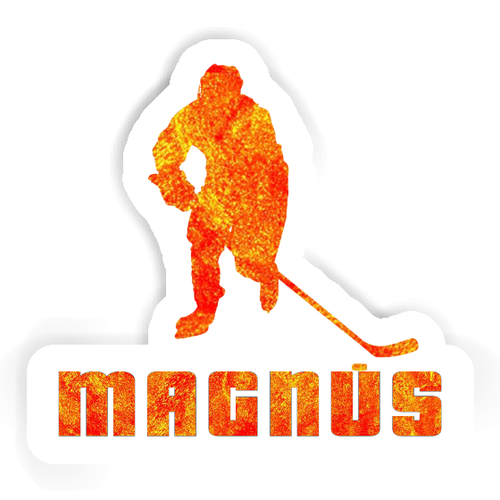 Sticker Magnus Hockey Player Notebook Sticker Magnus Hockey Player Gift package Image