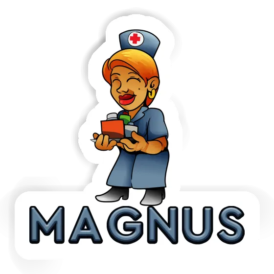 Magnus Aufkleber Krankenschwester Notebook Magnus Aufkleber Krankenschwester Gift package Image