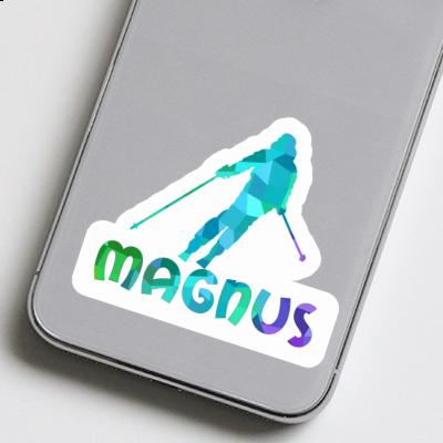 Magnus Autocollant Skieuse Magnus Autocollant Skieuse Image