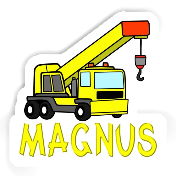 Sticker Magnus Truck crane Notebook Image