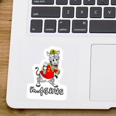 Zebra Sticker Magnus Notebook Image