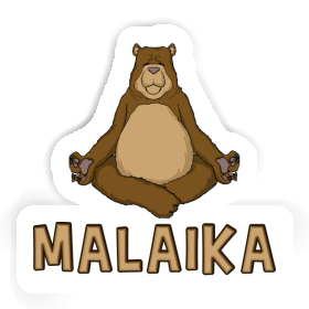 Sticker Yoga Bear Malaika Image