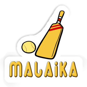 Sticker Malaika Cricket Bat Image