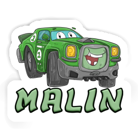 Sticker Malin Race car Image