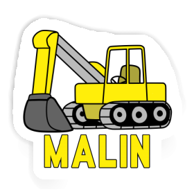 Excavator Sticker Malin Image