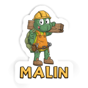 Malin Sticker Construction worker Image