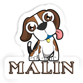 Beagle Dog Sticker Malin Image